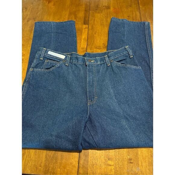 Vintage Dickies Mens Jeans Straight Relaxed Fit Tagged 38x34 Tailored to 38x31 - Picture 4 of 8